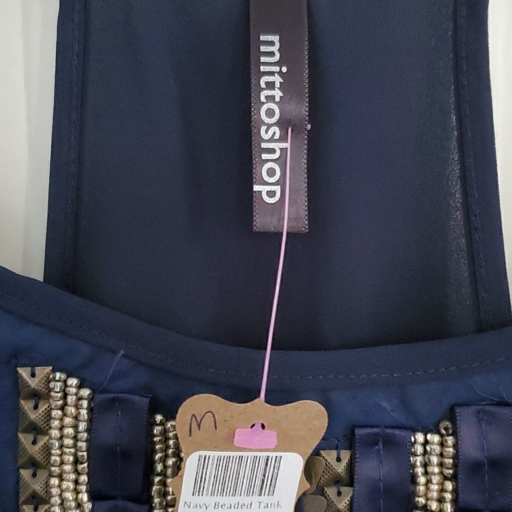 Navy Beaded Tank - Picture 4 of 6